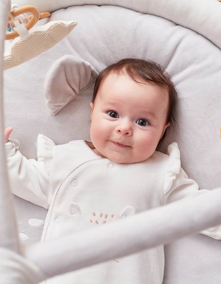 Pyjama 1-pièce kendi en velours White 3 - vertbaudet enfant 