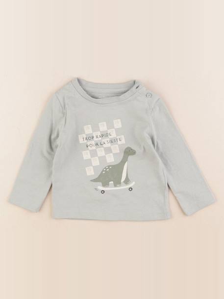 Tee-shirt - 6 mois Vert 1 - vertbaudet enfant 