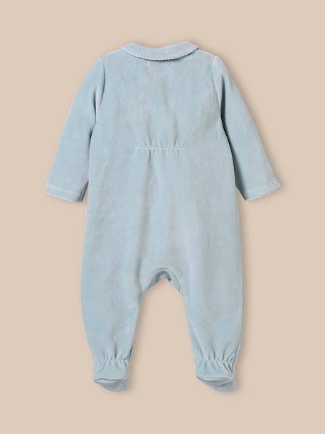 Dors bien en velours bébé Blanc doux+Ciel+Vert clair 10 - vertbaudet enfant 
