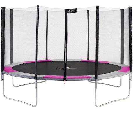 Trampoline rond ø 430cm avec filet de sécurité - ralli 430 Pink 1 - vertbaudet enfant 