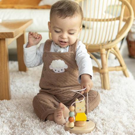 Jouet en bois labyrinthe à perles Multicolor 5 - vertbaudet enfant 