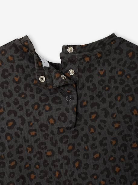 Sweat bébé léopard coeur doré capsule famille beige+gris foncé 14 - vertbaudet enfant 