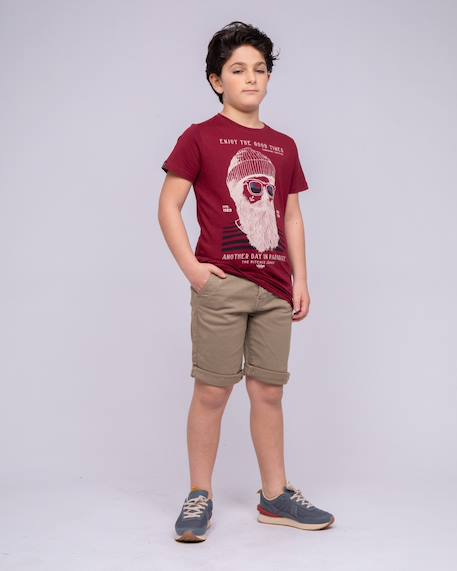 Bermuda chino bavolta garçon Beige+Black+Blue+Brown+Red 16 - vertbaudet enfant 