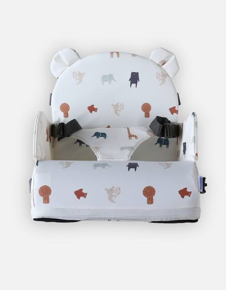 Réhausseur de chaise imperméable Beige, blanc+Blanc imprimé+Bleu, blanc+Marron+Rose 7 - vertbaudet enfant 