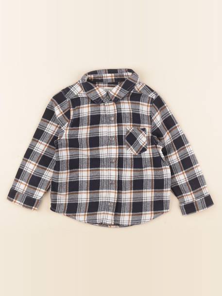 Chemise - 24 mois Blanc, bleu 1 - vertbaudet enfant 