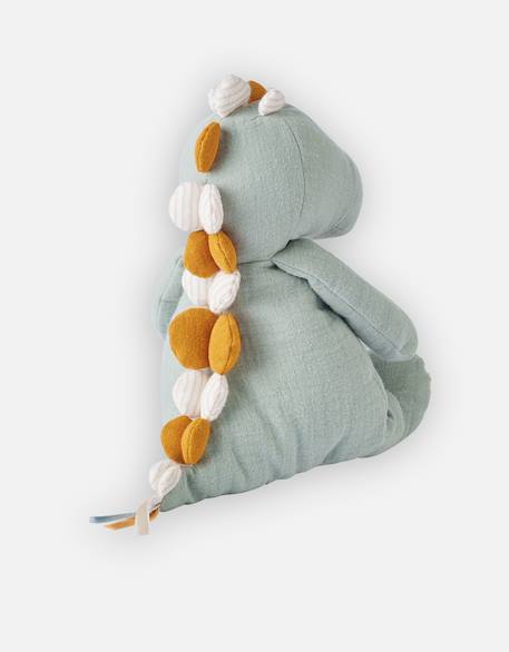 Peluche small stegi en mousseline de coton bio Gris, orange 3 - vertbaudet enfant 