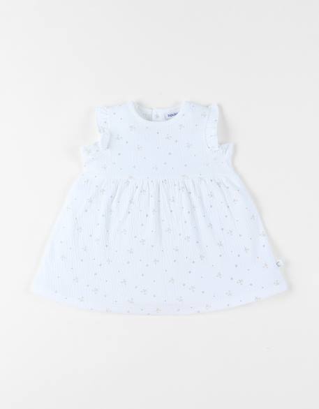 Robe jersey froissé White 1 - vertbaudet enfant 