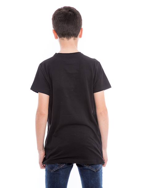 T-shirt col rond nalisto garçon Black 2 - vertbaudet enfant 