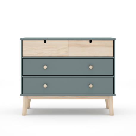 Commode 4 tiroirs gain de place - gamme léonie Green 2 - vertbaudet enfant 