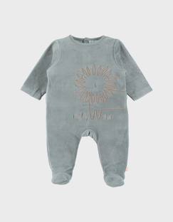 -Pyjama en velours brodé lion
