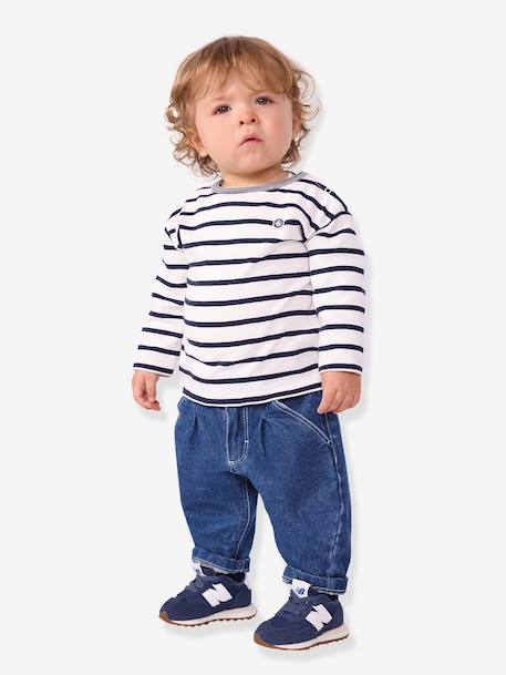 T-shirt manches longues marine 2 - vertbaudet enfant 