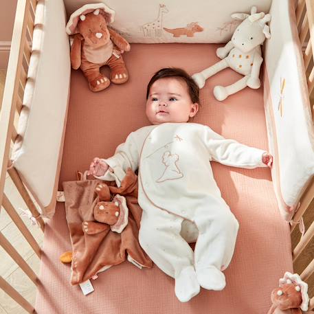 Tour de lit popsie gigi & louli en veloudoux® Rose, écru, ocre 5 - vertbaudet enfant 
