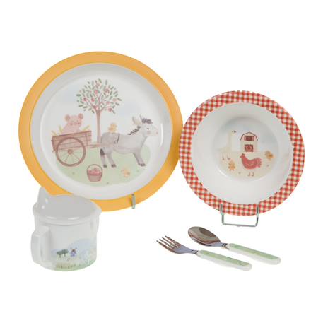 Coffret déjeuner valisette 5 pièces justin Jaune 5 - vertbaudet enfant 
