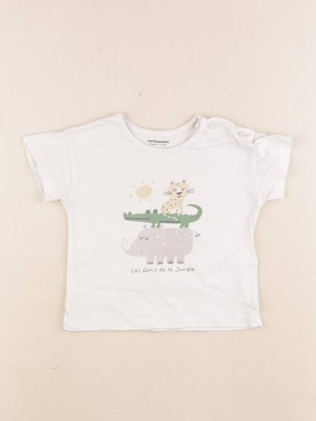 Tee-shirt - 9 mois Beige 1 - vertbaudet enfant 