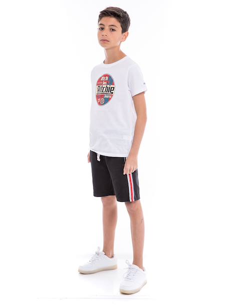 Bermuda molleton bamaga garçon Black 4 - vertbaudet enfant 