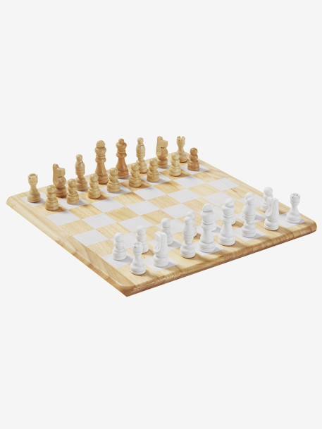 Jeu d'échecs en bois FSC® beige 1 - vertbaudet enfant 
