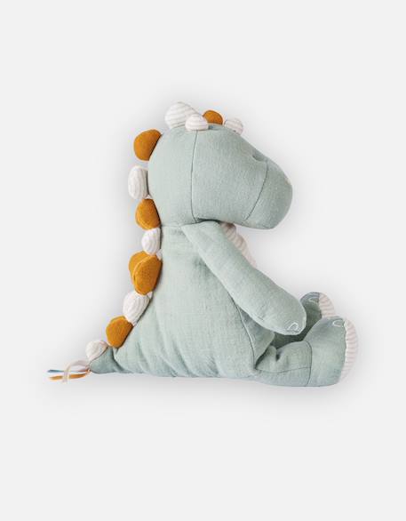 Peluche small stegi en mousseline de coton bio Gris, orange 4 - vertbaudet enfant 