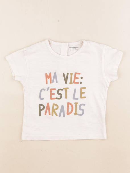 Tee-shirt - 18 mois Beige 1 - vertbaudet enfant 