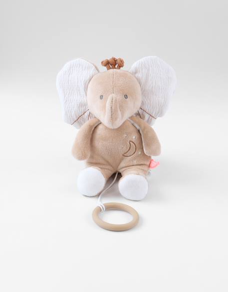 Peluche mini musicale 20cm - bali Blanc, beige, marron 1 - vertbaudet enfant 