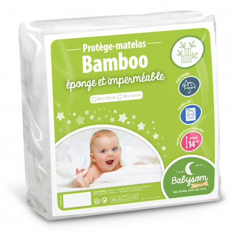 Protège matelas bébé bamboo | alèse imperméable White 1 - vertbaudet enfant 