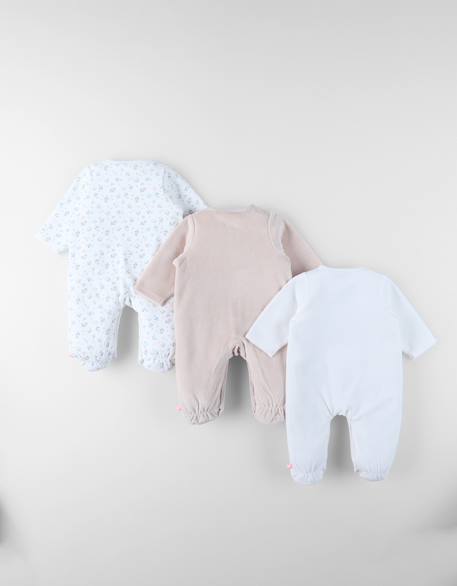 Lot de 3 dors-bien en velours White 2 - vertbaudet enfant 