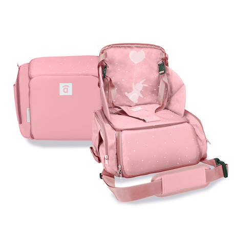 Réhausseur voyage 2 en 1 sac isotherme sushi Rose 4 - vertbaudet enfant 