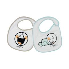 -Lot de 2 bavoirs