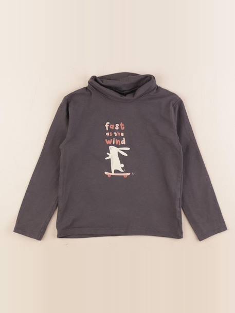 Sous-pull - 5 ans Taupe 1 - vertbaudet enfant 