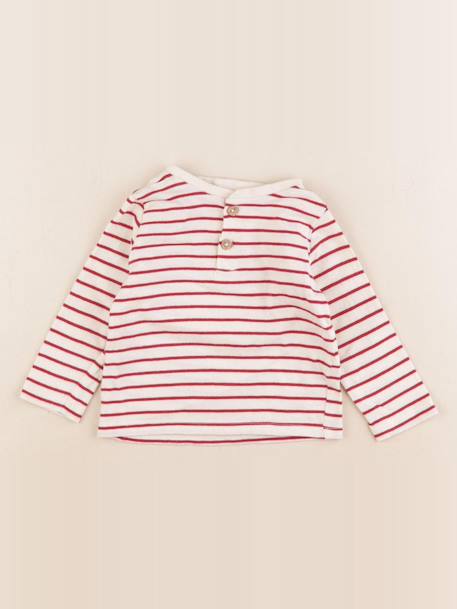 Tee-shirt - 6 mois Blanc, rouge 1 - vertbaudet enfant 