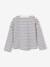 T-shirt marinière manches longues fille marine+rose bonbon 2 - vertbaudet enfant 