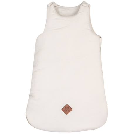 Gigoteuse sans manches en gaze de coton jeanne Beige+Blanc+Blanc à pois or+Bleu+Camel+Écru+Gris+Terracotta+Vert de gris+Vieux rose 1 - vertbaudet enfant 