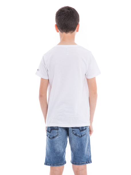 T-shirt pur coton organique nampty garçon Black+Blue+Grey+White 14 - vertbaudet enfant 