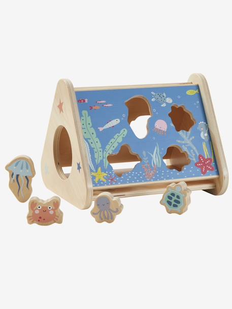 Boîte à formes des animaux en bois FSC® multicolore 4 - vertbaudet enfant 