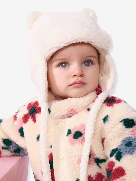 Bonnet à oreilles blanc 2 - vertbaudet enfant 