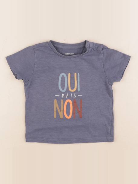 Tee-shirt - 24 mois Bleu 1 - vertbaudet enfant 