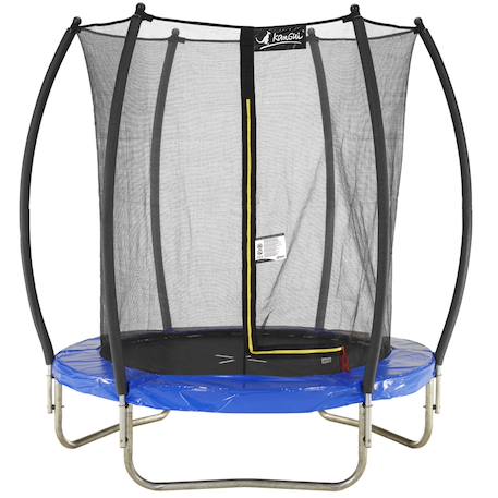 Trampoline rond ø 180cm avec filet de sécurité intérieur - fpr 180 Blue 1 - vertbaudet enfant 