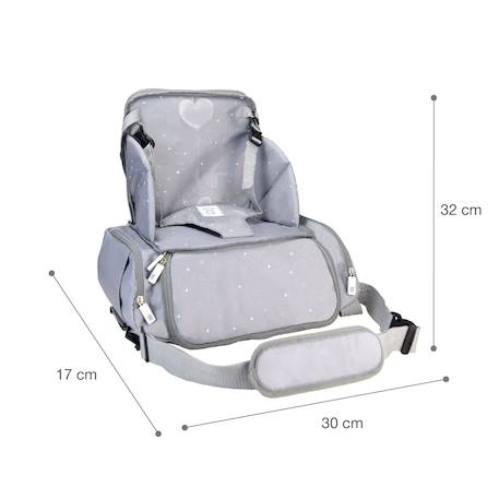 Réhausseur voyage 2 en 1 sac isotherme sushi Gris+Rose 6 - vertbaudet enfant 