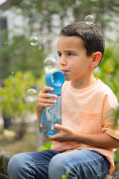 Gourde étanche avec paille Blue 2 - vertbaudet enfant 