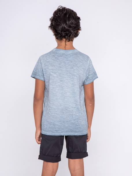 T-shirt col rond pur coton nalrive garçon Blue 2 - vertbaudet enfant 