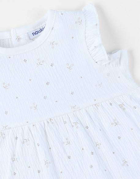 Robe jersey froissé White 5 - vertbaudet enfant 