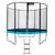 Trampoline de jardin ø 300cm + filet de sécurité + échelle - punchi 300 bleu Blue 2 - vertbaudet enfant 