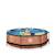 Piscine ronde ø300cm avec pompe filtrante pour jardin Marron+Vert 5 - vertbaudet enfant 