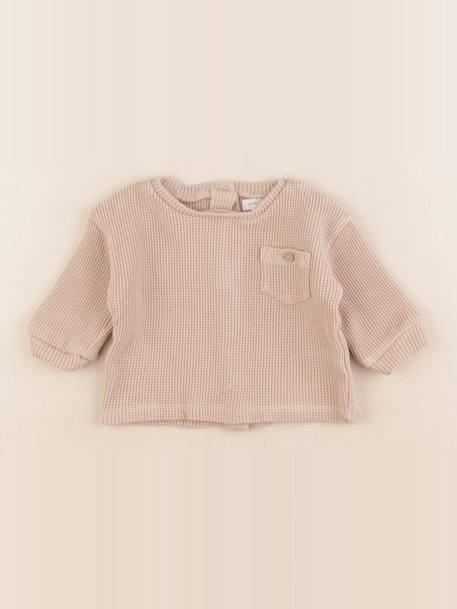 Tee-shirt - 3 mois Beige 1 - vertbaudet enfant 