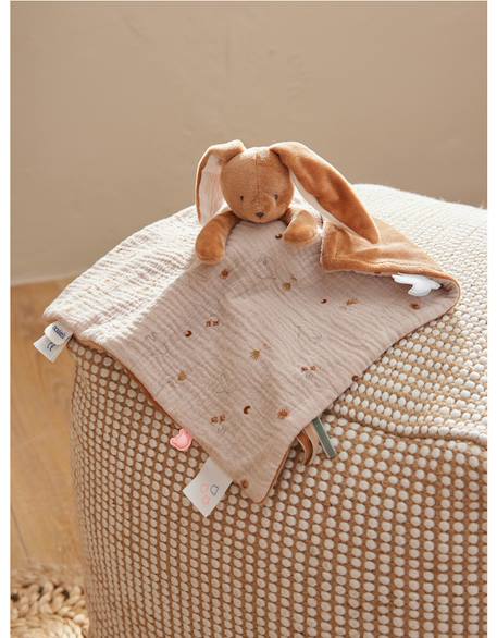 Doudou jour et nuit - moka Ecru, blanc, marron 3 - vertbaudet enfant 