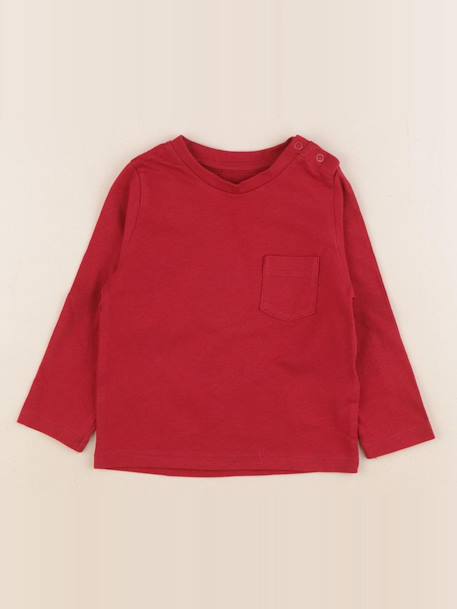 Tee-shirt - 12 mois Rouge 1 - vertbaudet enfant 