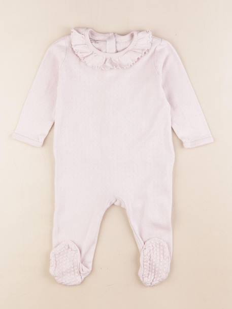 Pyjama coton - 12 mois Rose 1 - vertbaudet enfant 