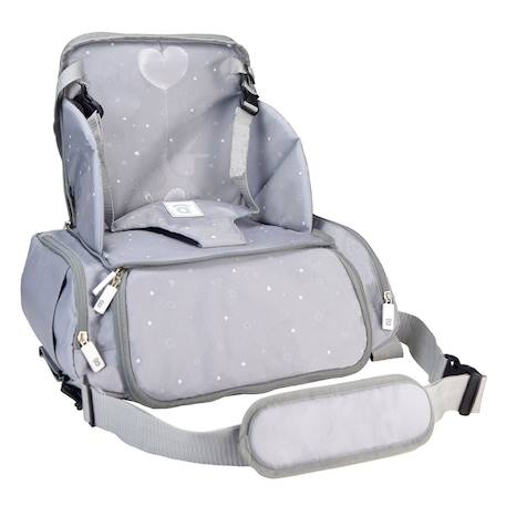 Réhausseur voyage 2 en 1 sac isotherme sushi Gris+Rose 1 - vertbaudet enfant 