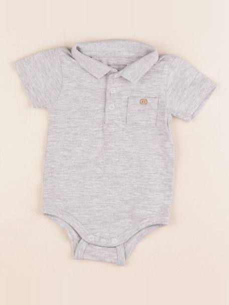 Body à col - 6 mois Gris 1 - vertbaudet enfant 