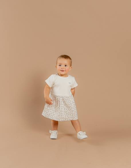 Robe bi-matière White 2 - vertbaudet enfant 