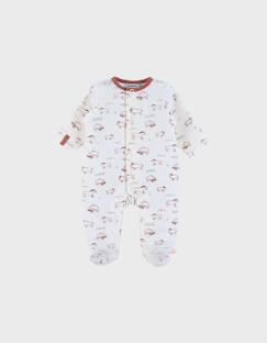-Pyjama bébé en velours avec imprimé mammouth